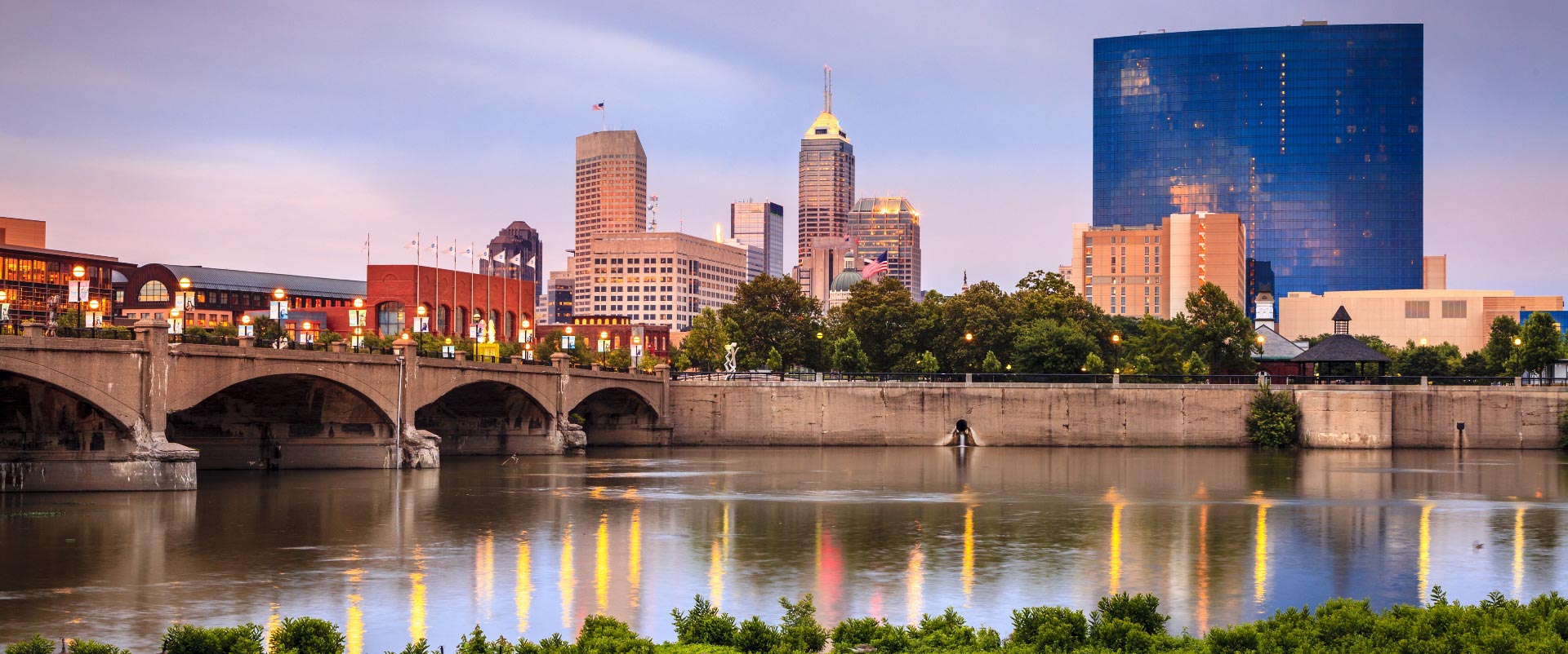 River view of the Indianapolis skyline